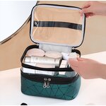Cosmetic Bag Manufacturer - Multifunction Double Transparent Big Capacity Travel Makeup