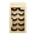 False Eyelashes Manufacturer - 5 Pairs Natural Long Full Strip Mink Thick 3d