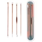 Blackhead Extractor Set Manufacturer - 4PCS Rose Gold Acne Blemish Remover Needles