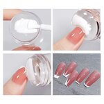 Nail Stamper Manufacturer - Transparent Jelly Silicone Head with Scraper for French