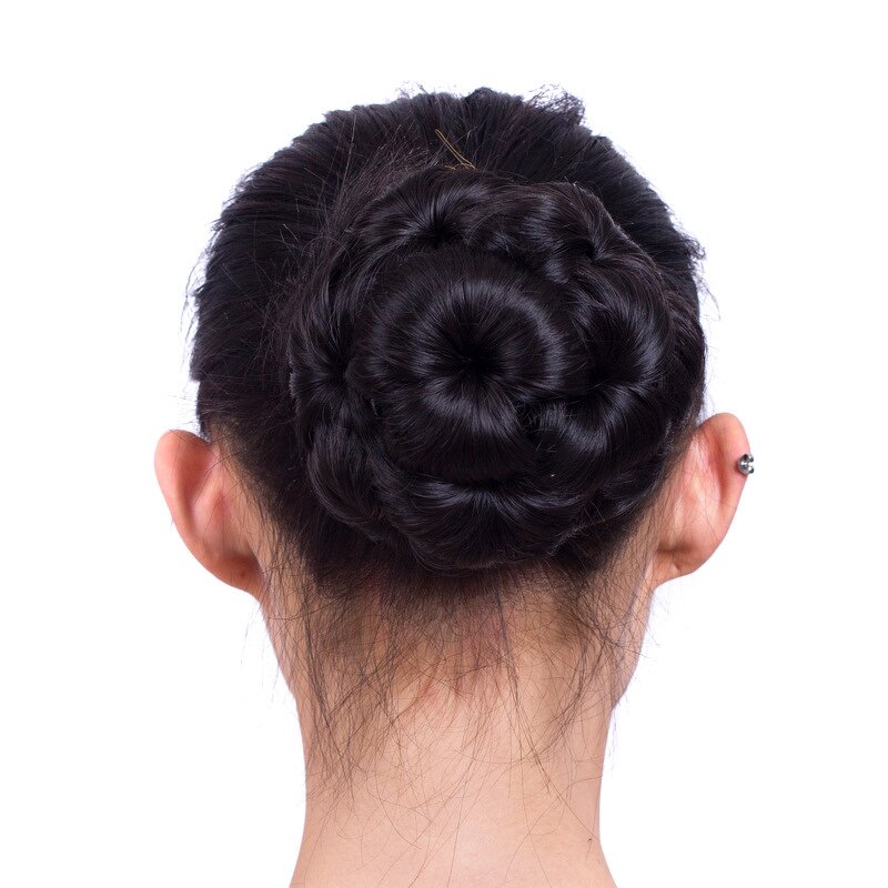 Chignon Hair Bun Manufacturer - Synthetic High Temperature Fiber Nine Flowers 17 Colors