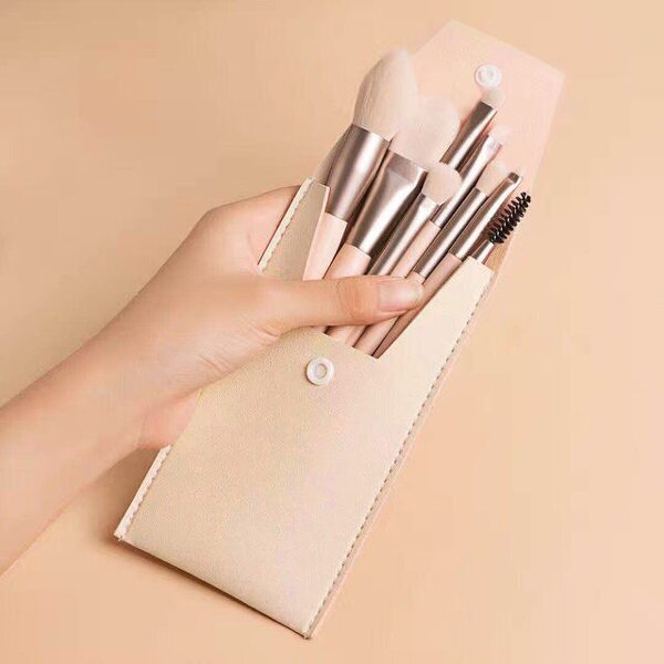 Makeup Brushes Set Manufacturer - Mini 8Pcs Travel Portable Soft Concealer Brush