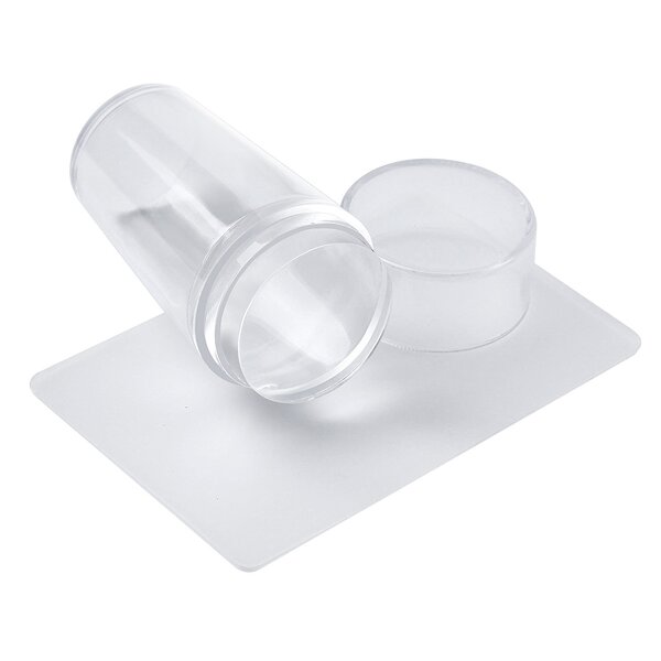 Nail Stamper Manufacturer - Transparent Jelly Silicone Head with Scraper for French