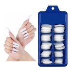 False Nail Tips Manufacturer - 100Pcs Solid Color Matte Acrylic Ballerina Full Cover