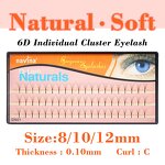 False Eyelashes Manufacturer - Navina Natural 6D 6Roots Faux 3D Effect Cluster