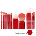 Makeup Brush Set Manufacturer - 8 in 1 Retractable Soft Mini Portable Powder Puff