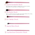 Makeup Brushes Set Manufacturer - 5pcs Professional Travel Mini Eye Smudge Eyeliner