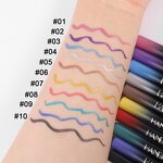 Liquid Eyeliner Manufacturer - HANDAIYAN 10 Colors Glitter Waterproof Metallic Shimmer