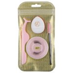 False Eyelashes Set Manufacturer - 4 in 1 Natural 3D Mink with Tweezers & Sponge