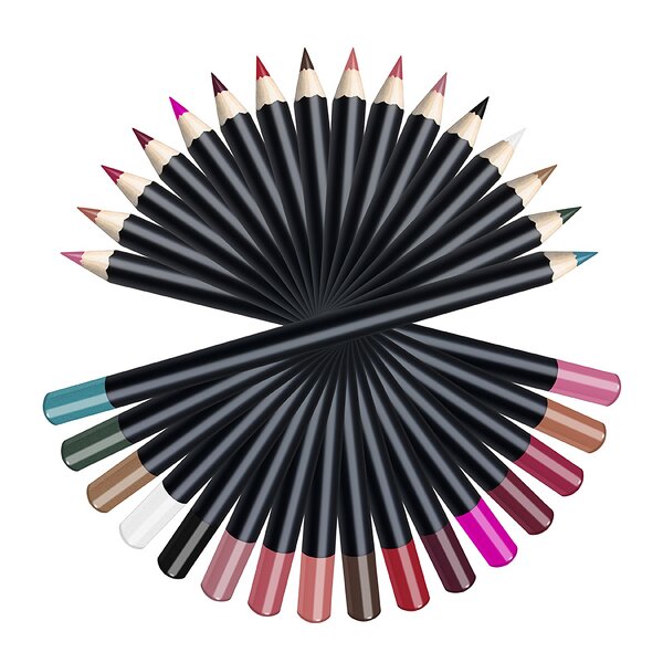 Makeup Pencil Manufacturer - Custom Private Label 3 in 1 Lipliner Eyeliner Eyebrow 21 Colors