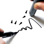 Eyeliner Manufacturer - HANDAIYAN Double-end Triangle Stamp Waterproof 2-in-1