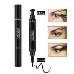 Eyeliner Manufacturer - HANDAIYAN Double-end Triangle Stamp Waterproof 2-in-1