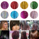 Hair Tinsel Manufacturer - 16 Colors 93cm Holographic Glitter Sparkle 120Strands