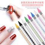 Nail Art Tool Manufacturer - Dual Heads Acrylic Dotting Drill Rhinestone Picker