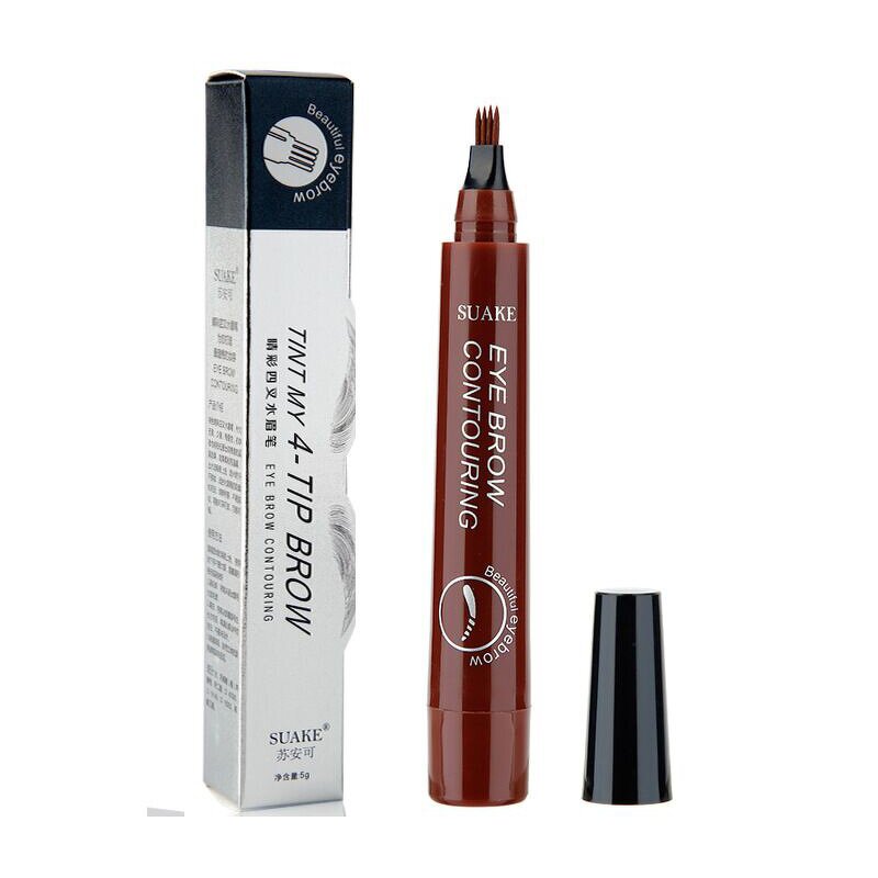 Eyebrow Pencil Manufacturer - SUAKE 4-TIP Liquid Waterproof Fork Tip Tattoo Pen