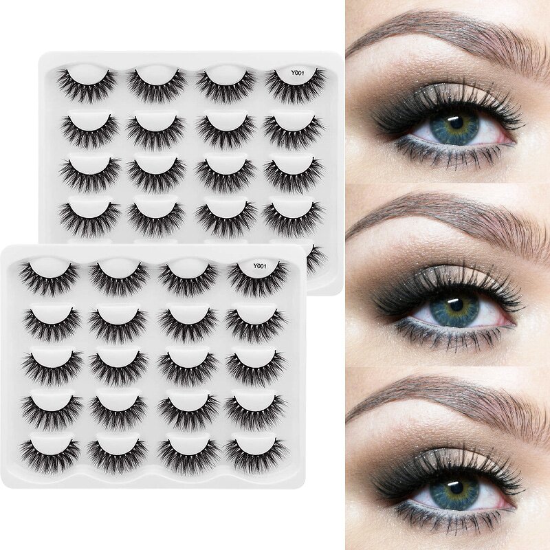 False Eyelashes Manufacturer - 10 Pairs Natural 3D Fake Mink Lashes Extension