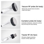 3 En 1 Machine - Portatil Vacumterapia 40k Radiofrecuencia Cavitation Facial Corporal