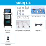 8in1 Hydra Facial Machine - Vertical Hot Vacuum Blackhead Removal Deep Cleaning