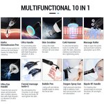 10 in 1 Hydra Aqua Peel Machine - Portable Hyro H2o2 Small Bubble Facial Device