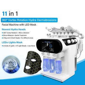 11 in 1 Hydra Facial Machine - New Tech Portable 360 Vortex Rotation Handle