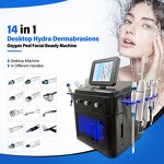 14 in 1 Hydra Facial Machine - Portable Skin Scrubber H2O2 Bubble Beauty Device