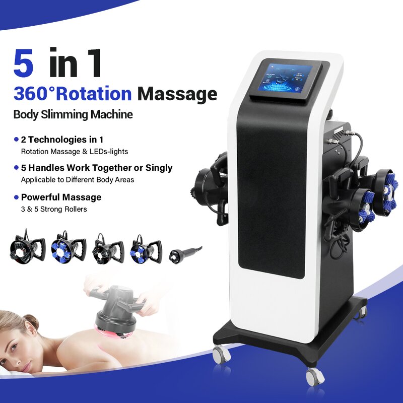 5 in 1 Roller Slimming Machine - New Russia Technology 360° Rotation Muscle Relax