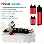 Red Light Therapy Mat - Portable Full Body 650nm 5d Lipo Laser Belt Fat Burner