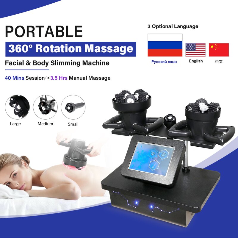 360° Rotation Massage Roller - New Tech Russian Portable Face Body Slimming Machine