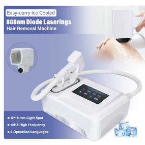 Diode Laser Hair Removal Machine - 8 Languages Portable Ice Cooled Device