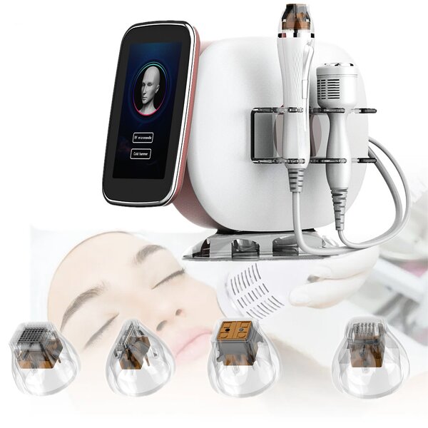 RF Microneedling Machine - Portable 2 in 1 Gold Radiofrequency Face Lift Acne Scar