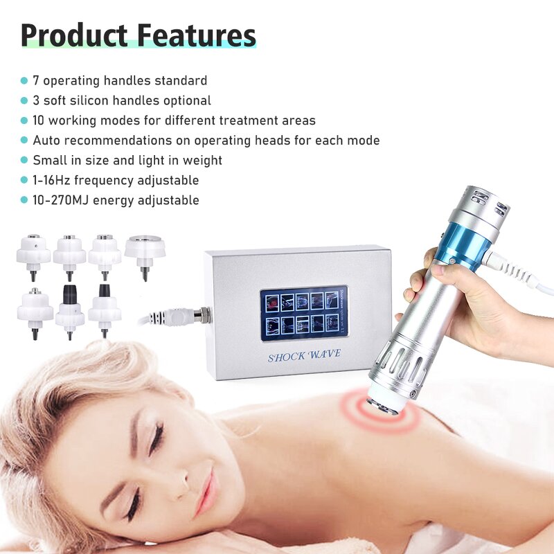 7 Heads Massage Machine - Portable Pain Relief ED Body Care Therapy Device