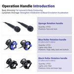 6 in 1 Roller Massage Machine - Vertical 360°Rotation Facial Lift Body Shape 5 Heads