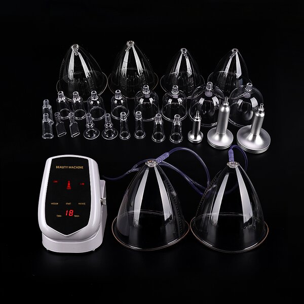 Vacuum Therapy Device - Portable Mini Butt Lift Breast Enlargement 27 Suction Cups