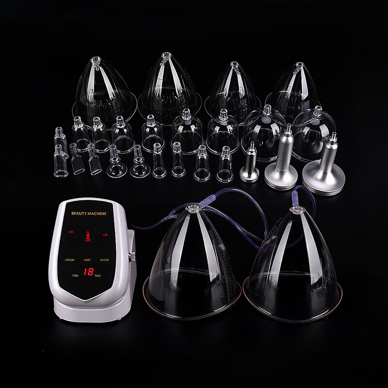 Vacuum Therapy Device - Portable Mini Butt Lift Breast Enlargement 27 Suction Cups