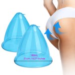 Vacuum Suction Cups - Breast Enlargement 180ml Buttocks Lifting Large XL Cups