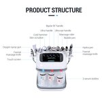 10 in 1 Hydra Aqua Peel Machine - Portable Hyro H2o2 Small Bubble Facial Device