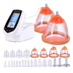 Breast Enhancement Device - Red Led Micro-current Vacuum Butt Lift 24 Pcs Cups
