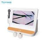 Scalp Hair Analyzer - Desktop Follicle Detector 10-inch HD 2 Probes Facial Scanner