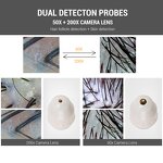 Scalp Hair Analyzer - Desktop Follicle Detector 10-inch HD 2 Probes Facial Scanner