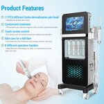 8in1 Hydra Facial Machine - Vertical Hot Vacuum Blackhead Removal Deep Cleaning