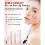 High Frequency Therapy Wand - Handheld Red Ozone Skin Care Facial Massage Device
