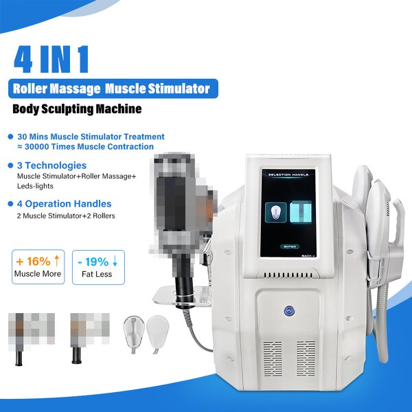 4 in 1 Body Stimulator - Newest Portable 5.6-inch Touch Screen Roller Massage