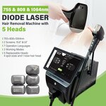 Diode Laser Hair Removal Machine - Professional 755&1064&808nm Ice Painless Device