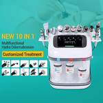10 in 1 Hydra Aqua Peel Machine - Portable Hyro H2o2 Small Bubble Facial Device