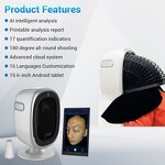 AI Face Skin Analyzer - New Tech Portable 15.6-inch 16 Languages with Moisture Pen