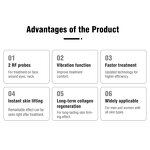 RF Beauty Machine - Radio Frequency Galvanic Eye Face Body Lifting System