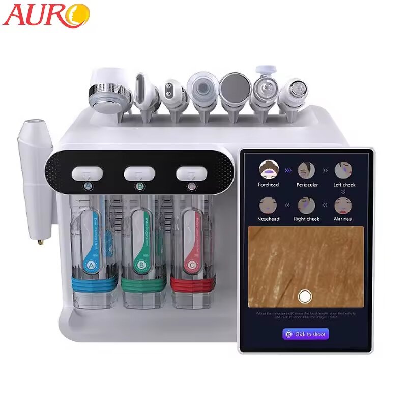 Facial Machine Manufacturer - 8 in 1 with Skin Analyzer Co2 Oxygen Bubble