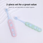 Kids Tooth Brush - Oral Care Manual New Handle Cute Cartoon Super Soft Children