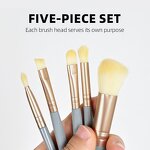 Makeup Brush Set - Hot Selling 5Pcs Box Foundation Blush Concealer with Mirror