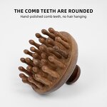 Sandalwood Massage Comb - Wholesale 28 Mushroom Nail Tooth Shaper Girls Meridian